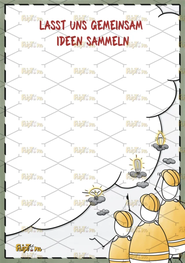 Baustelle Ideenwolke Hochkannt - mit Text