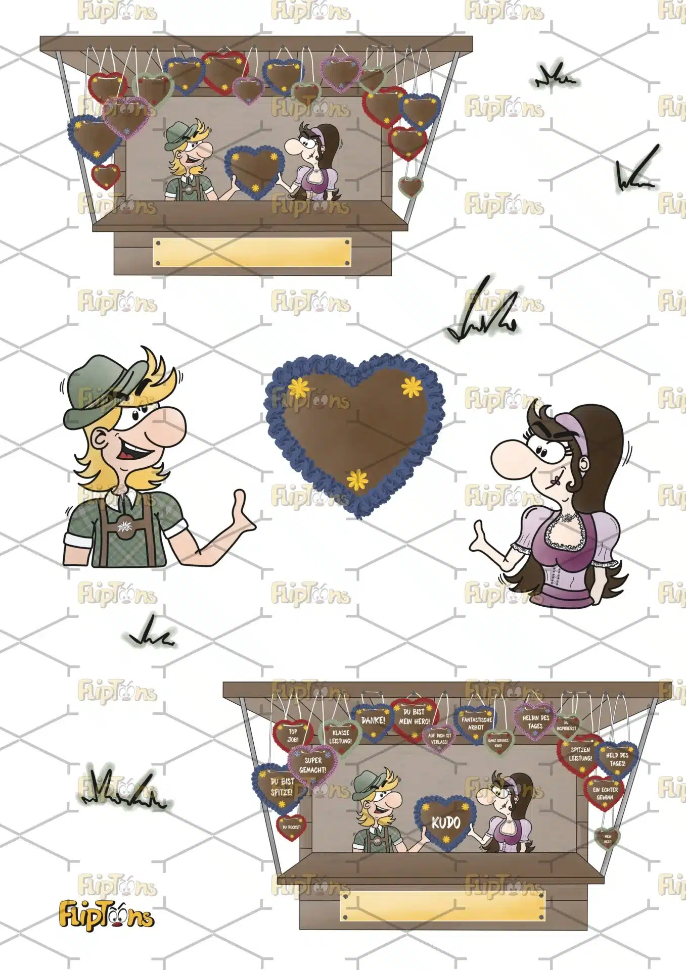 Kudo Lebkuchenstand Elementbilder