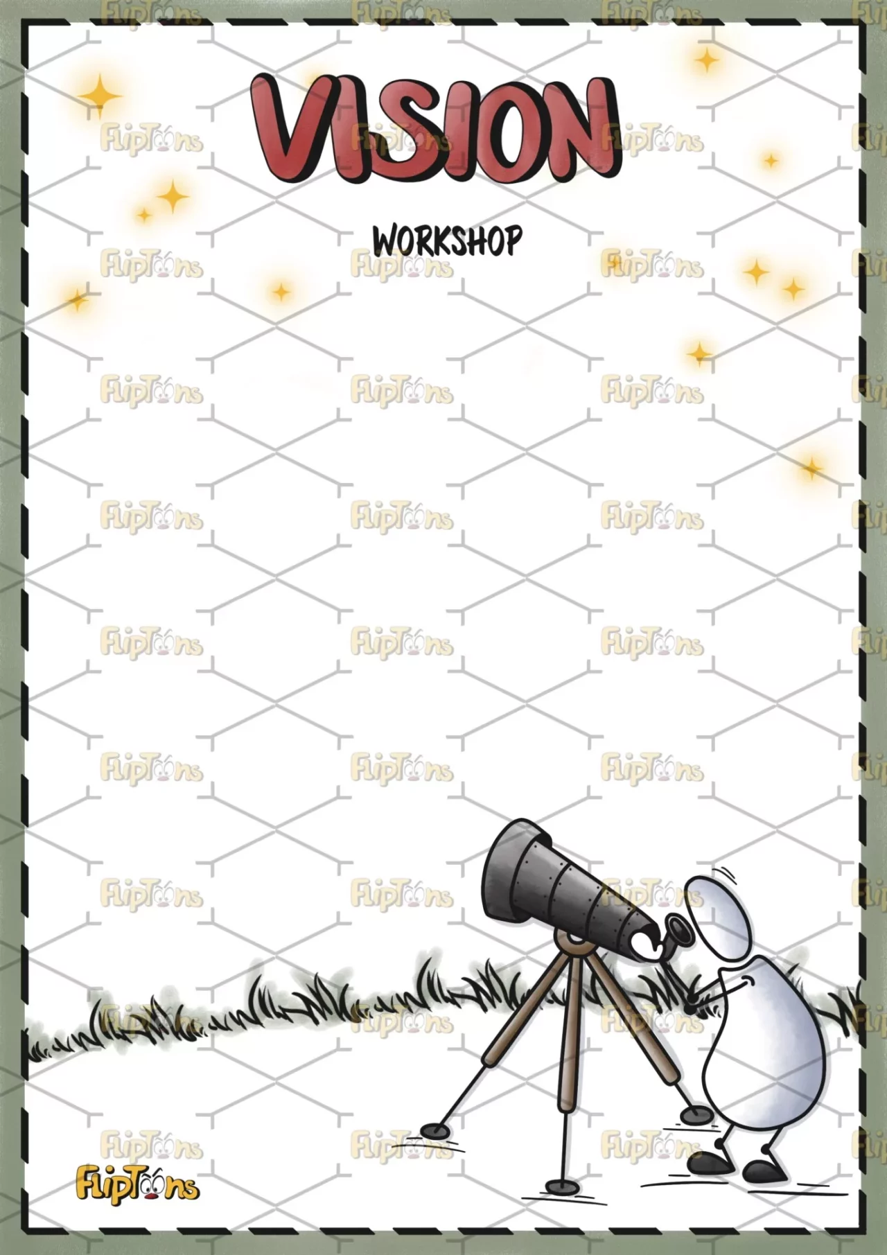 Vision Teleskop Hochkant - mit Text