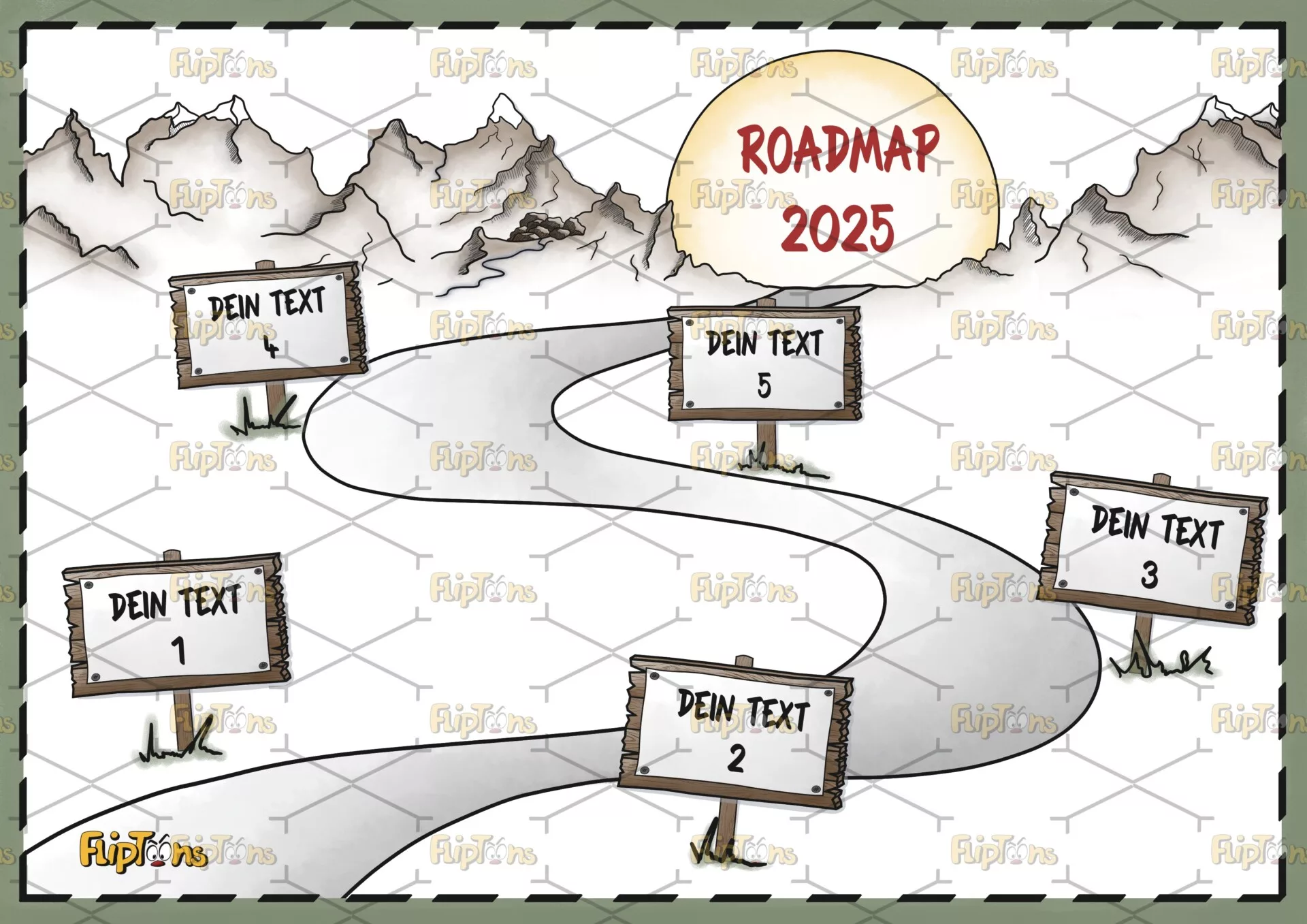 Roadmap Quer - mit Text