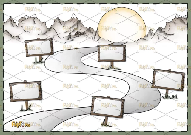 Roadmap Quer - ohne Text