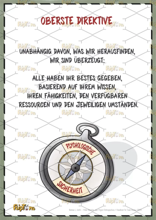 Oberste Direktive Hochkant - mit Text