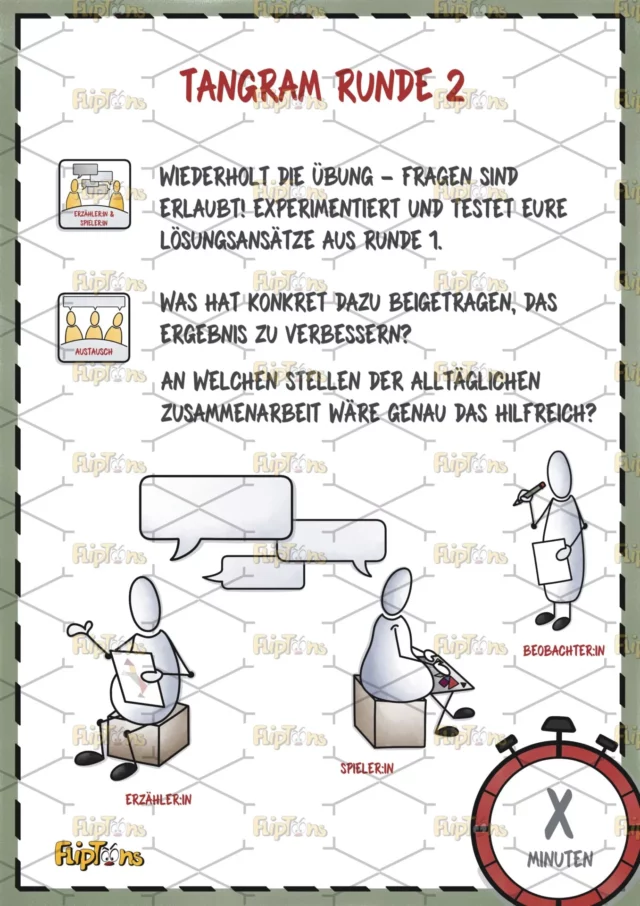Tangram Runde 2 Hochkant - mit Text Tangram Runde 2 Hochkant - mit Text