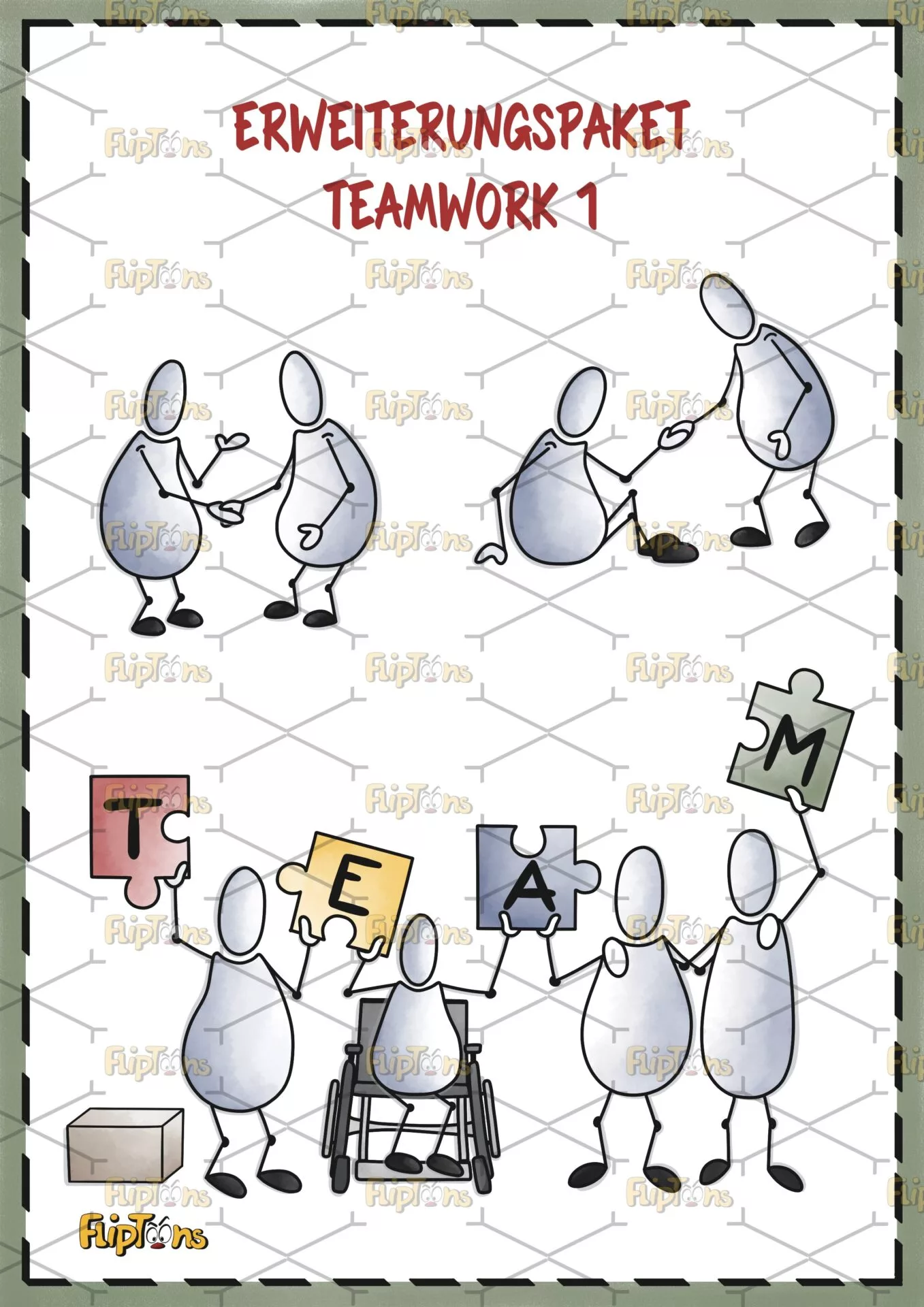 Erweiterungspaket Teamwork 1 Hochkant - mit Text