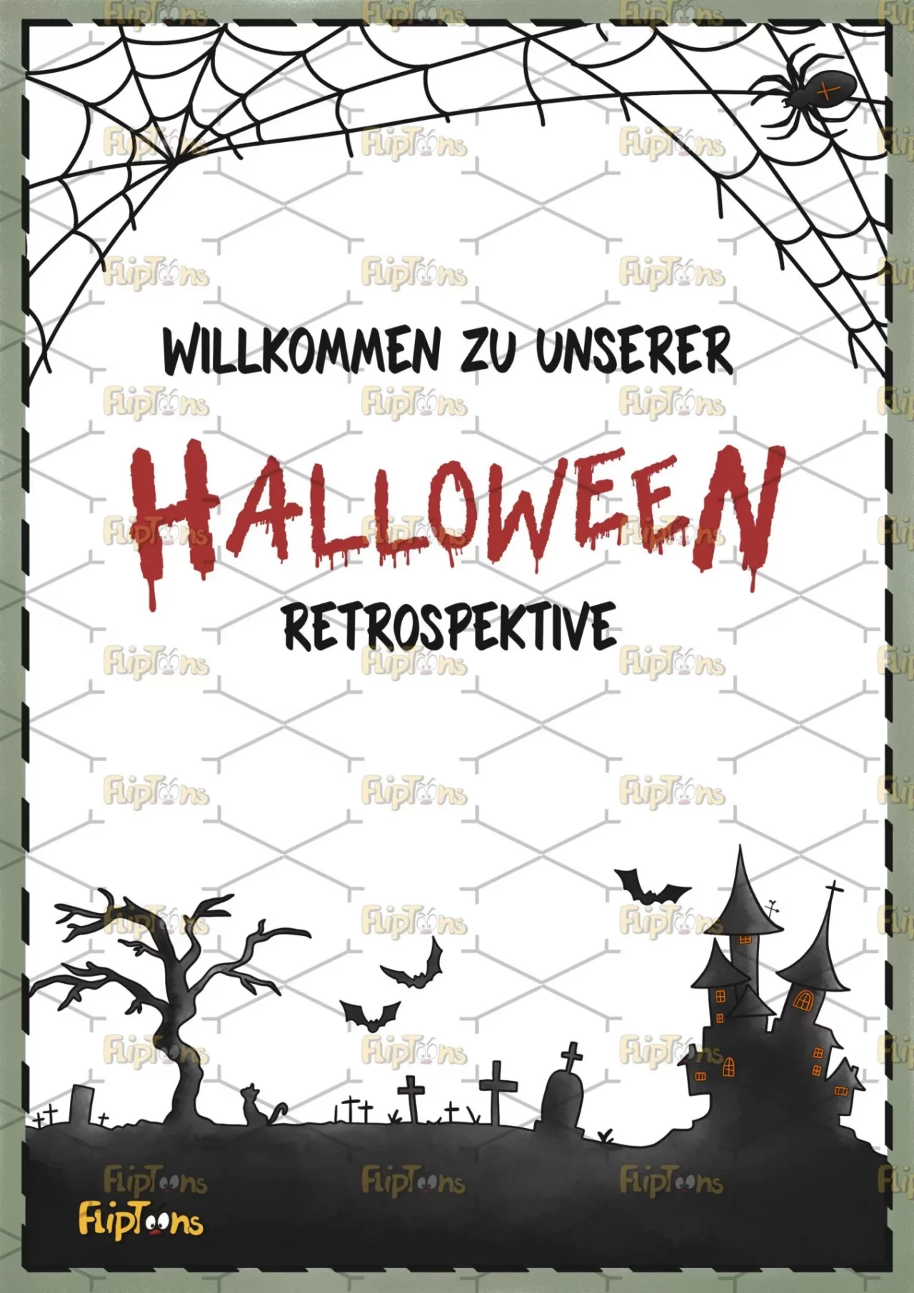 Halloween Hochkant - mit Text