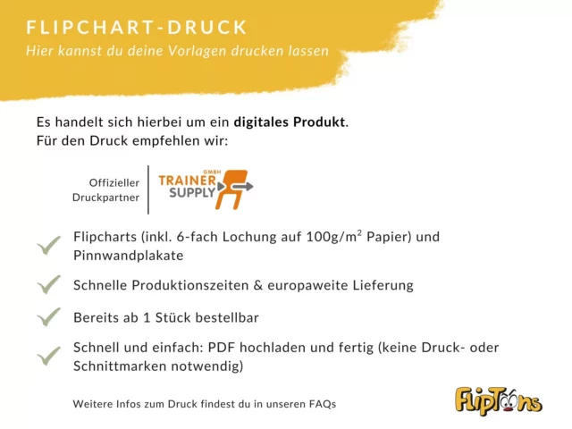 Informationen zum Flipchart-Druck bei Druckpartner TrainerSupply