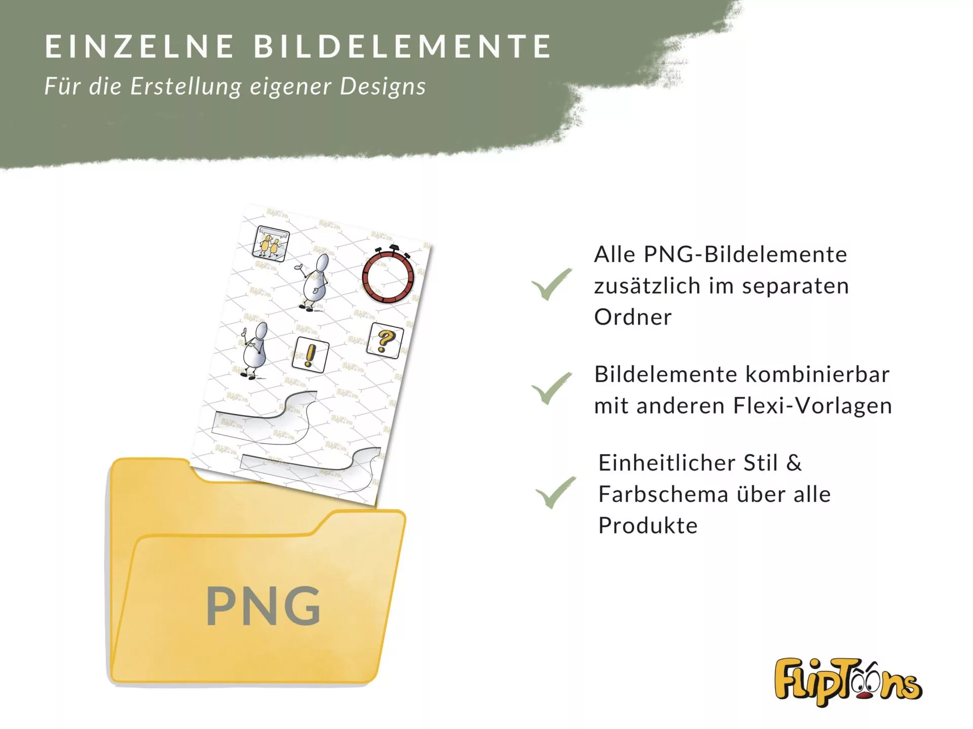 Einzelne PNG-Bildelemente für Design-Erstellung: Alle PNG-Bilder im separaten Ordner, kombinierbar mit anderen Vorlagen, einheitlicher Stil und Farbschema.